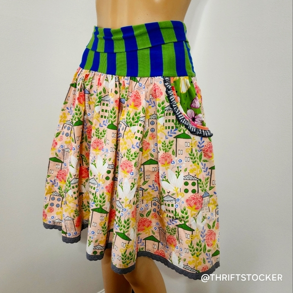 Matilda Jane Dresses & Skirts - Matilda Jane Homeward Bound Mixed Print Skirt